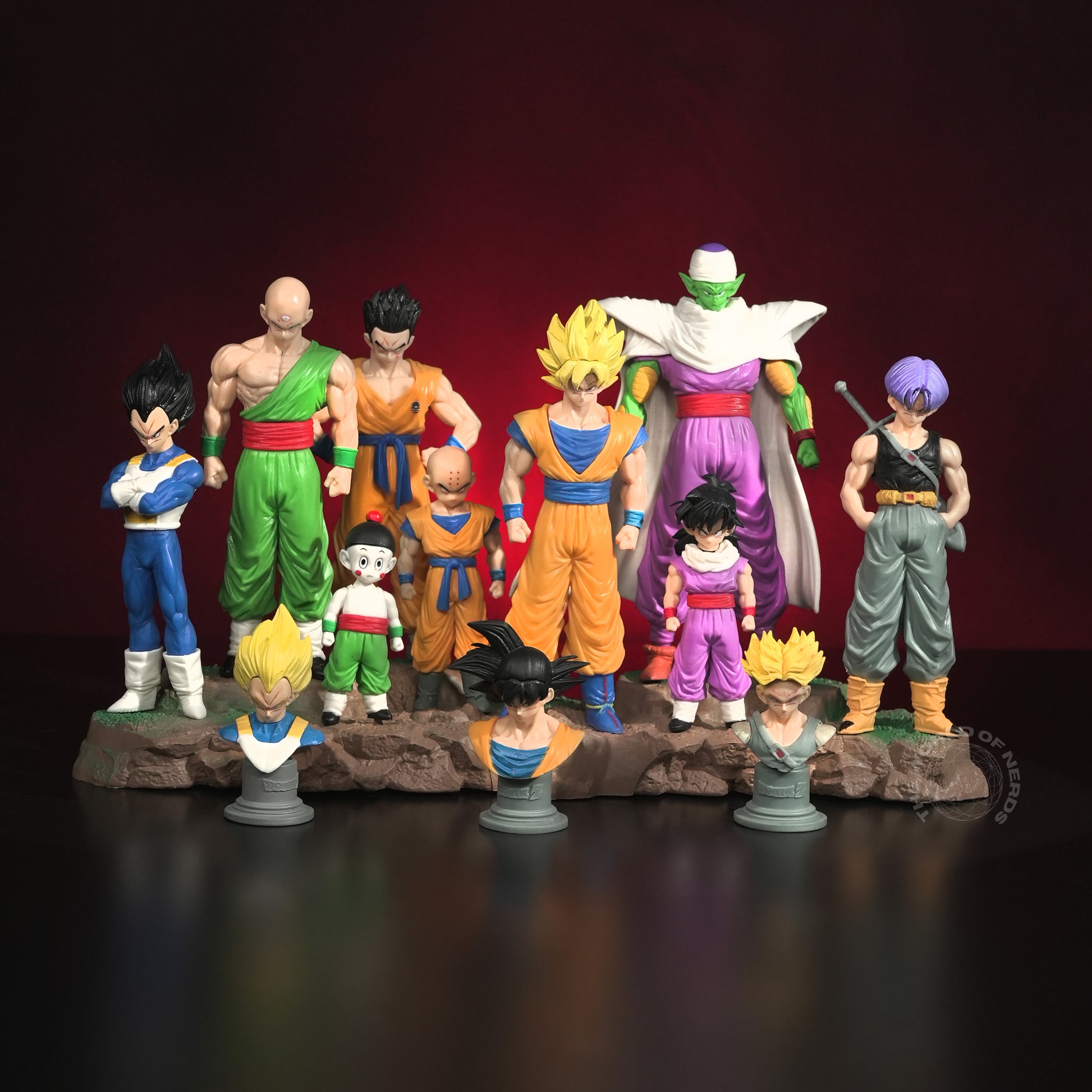 Dragon Ball Z Family Action Figure Set – Goku, Gohan, Piccolo, Vegeta & Team Collectible Display (36cm) - The World Of Nerds