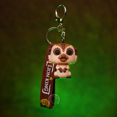 The Lion King Timon 3D Rubber Keychain with “Lion King” Strap - 2