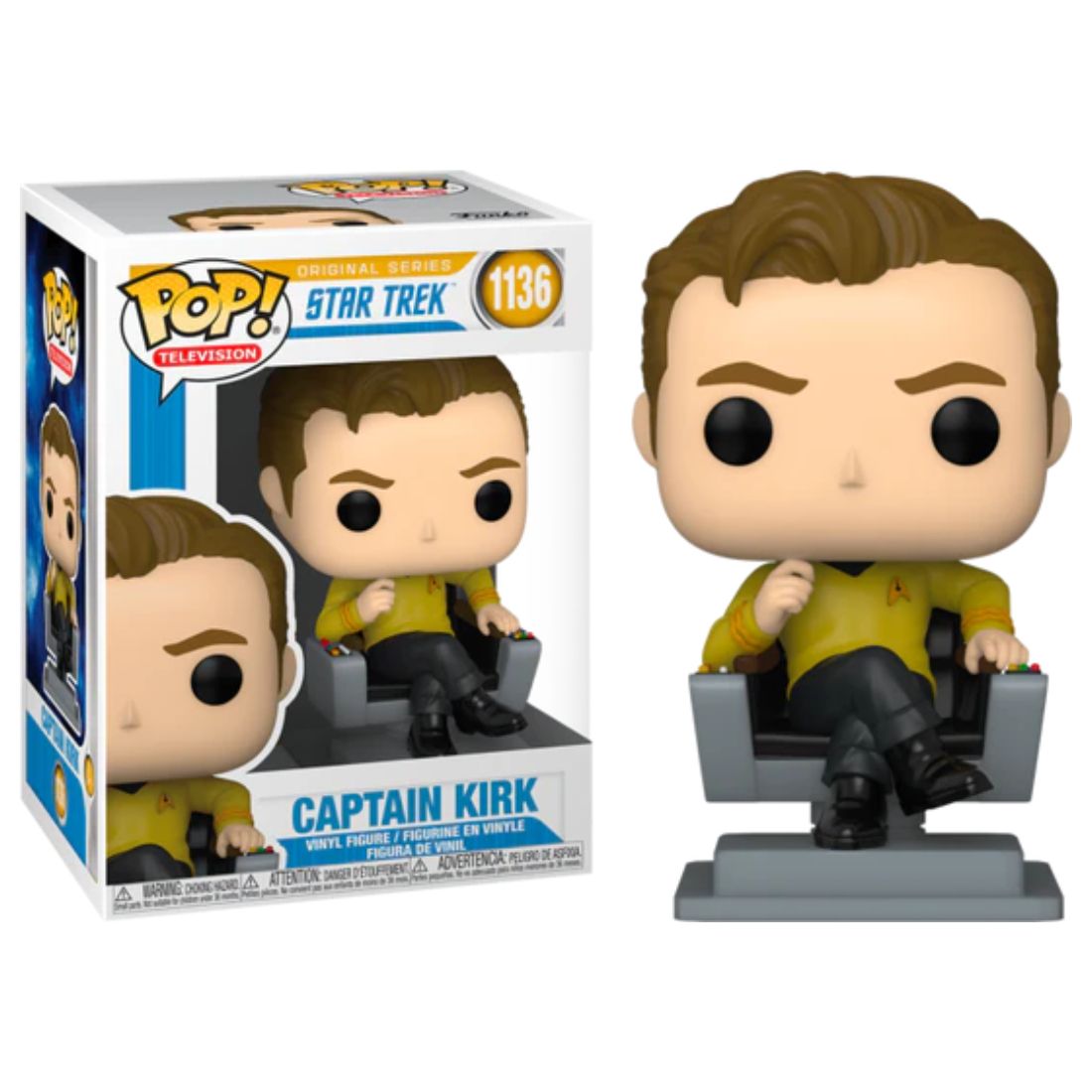 FUNKO POP! STAR TREK:CAPTAIN KRICK IN CHAIR-1136