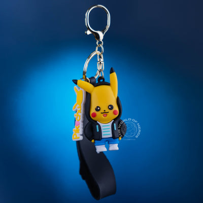Pikachu with Black Coat Keychain – Unique Pikachu Black Coat Keychain Accessory