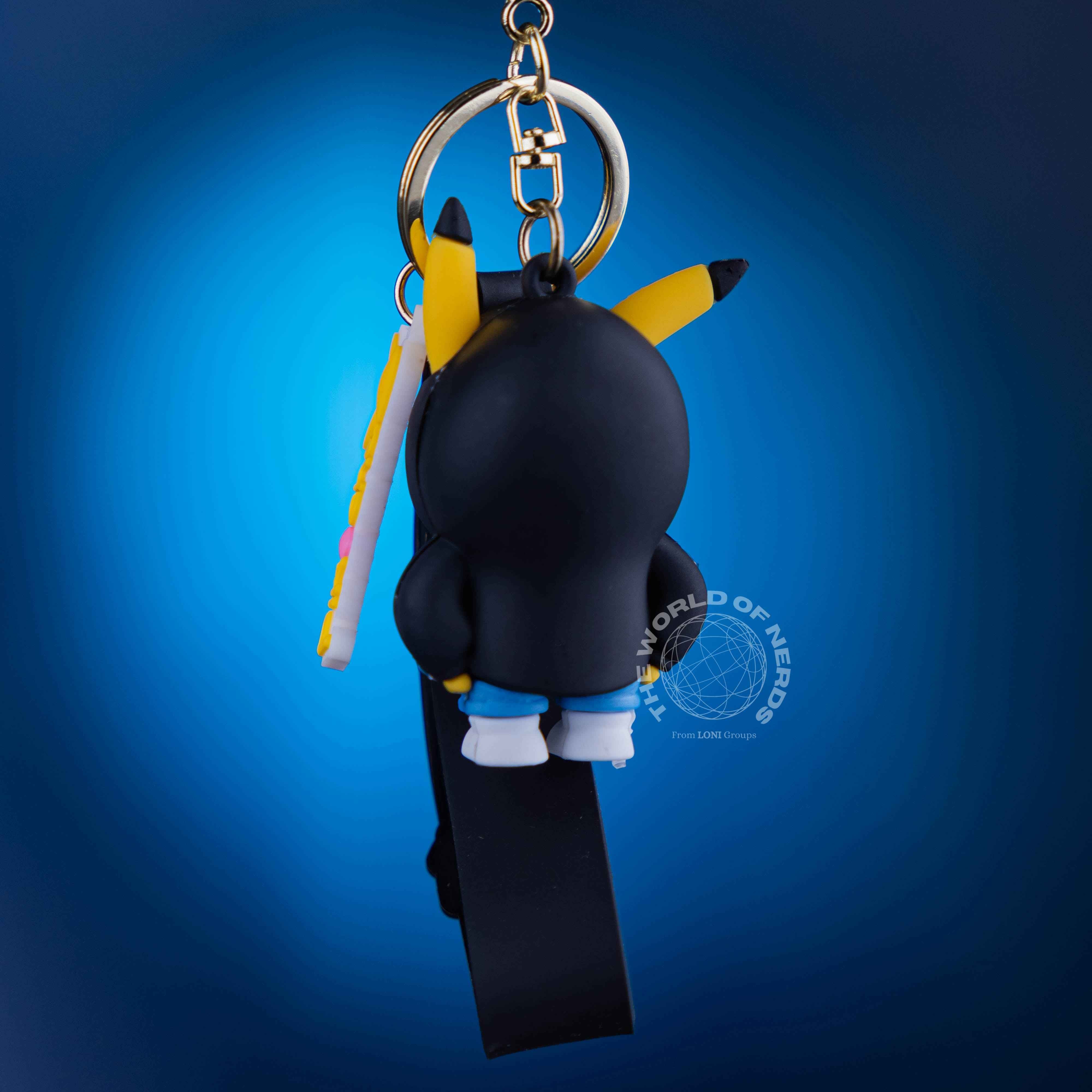 PIKACHU WITH BLACK COAT KEYCHAIN – The World Of Nerds