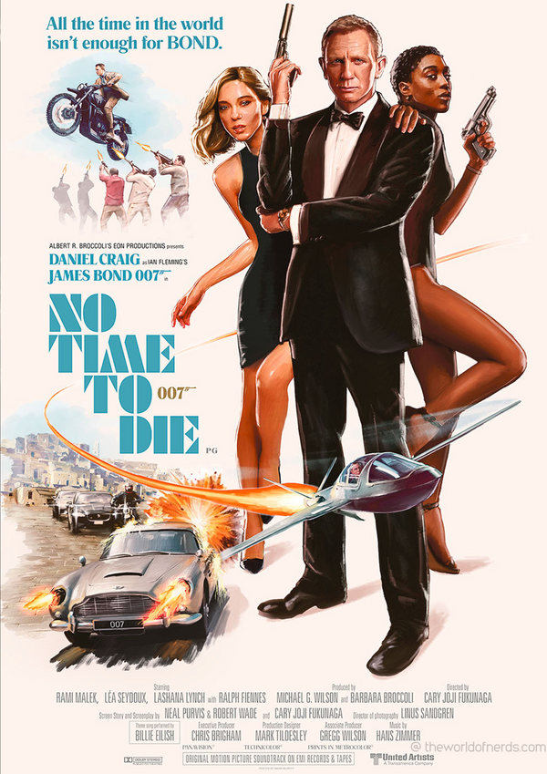 007 No Time To Die Art Poster A3+ Size