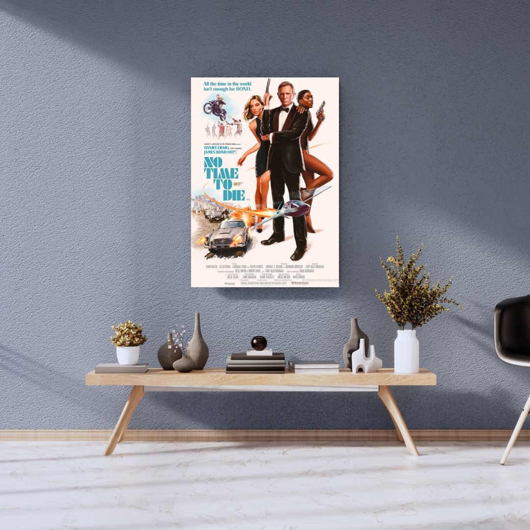 007 No Time To Die Art Poster A3+ Size - The World Of Nerds