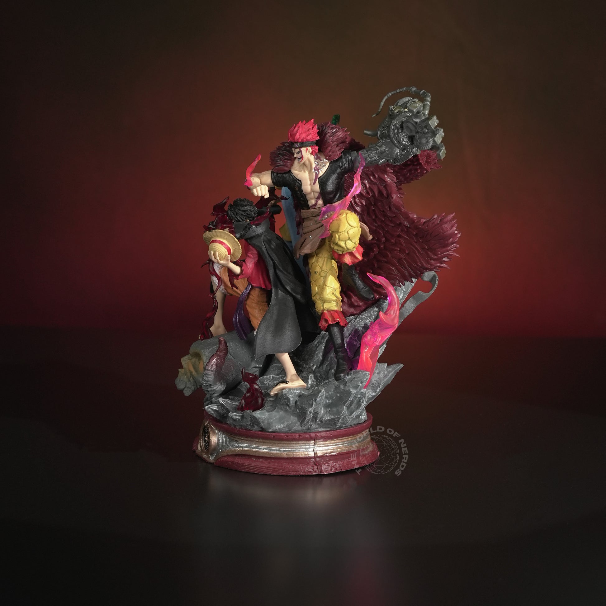 One Piece Brotherhood Action Figure Set – Luffy, Ace & Law 18cm Anime Collectible with Display Base - The World Of Nerds