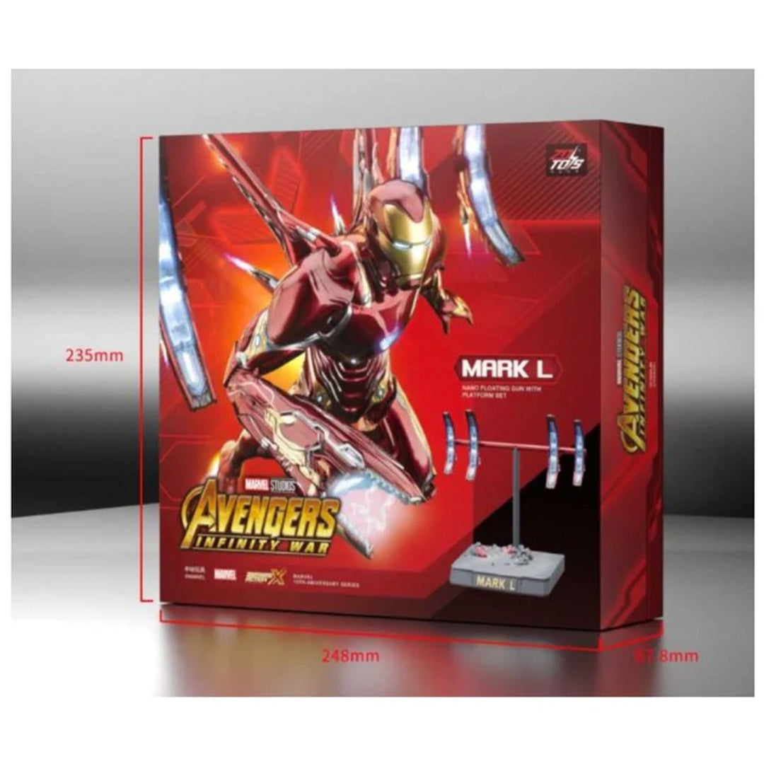 Iron Man Mark L Figure – ZD Toys Premium Nano-Tech Edition with Weapon Set - The World Of Nerds