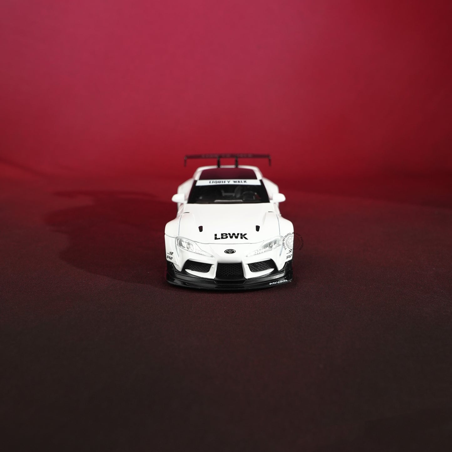 Toyota Supra LBWK White Model Car - 1:22 Scale Diecast