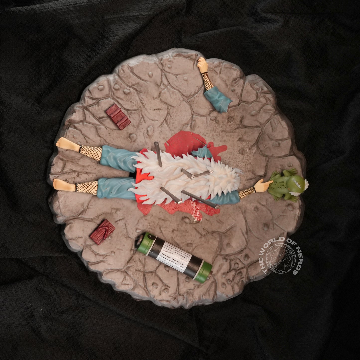 Jiraiya Death Scene Diorama Figure – Naruto Shippuden Premium Anime Collectible - The World Of Nerds