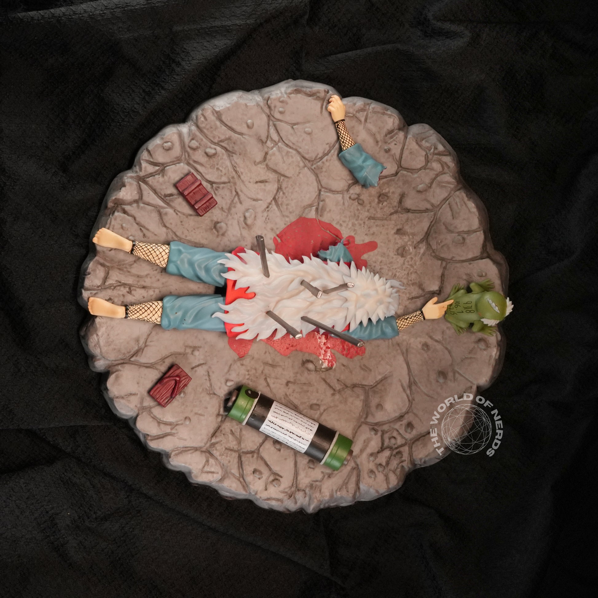 Jiraiya Death Scene Diorama Figure – Naruto Shippuden Premium Anime Collectible - The World Of Nerds