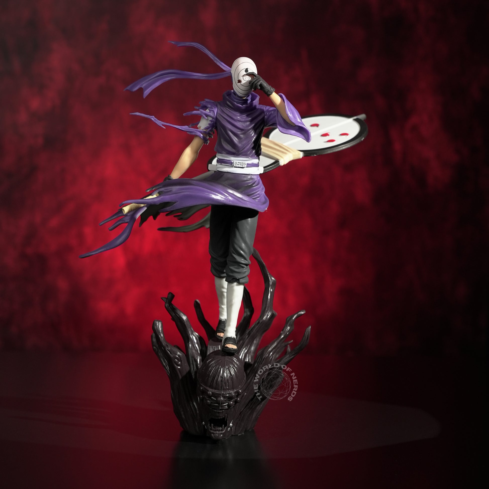 Obito Uchiha Action Figure 28cm – Naruto Shippuden Premium Anime Collectible with Mask & Dark Base - The World Of Nerds