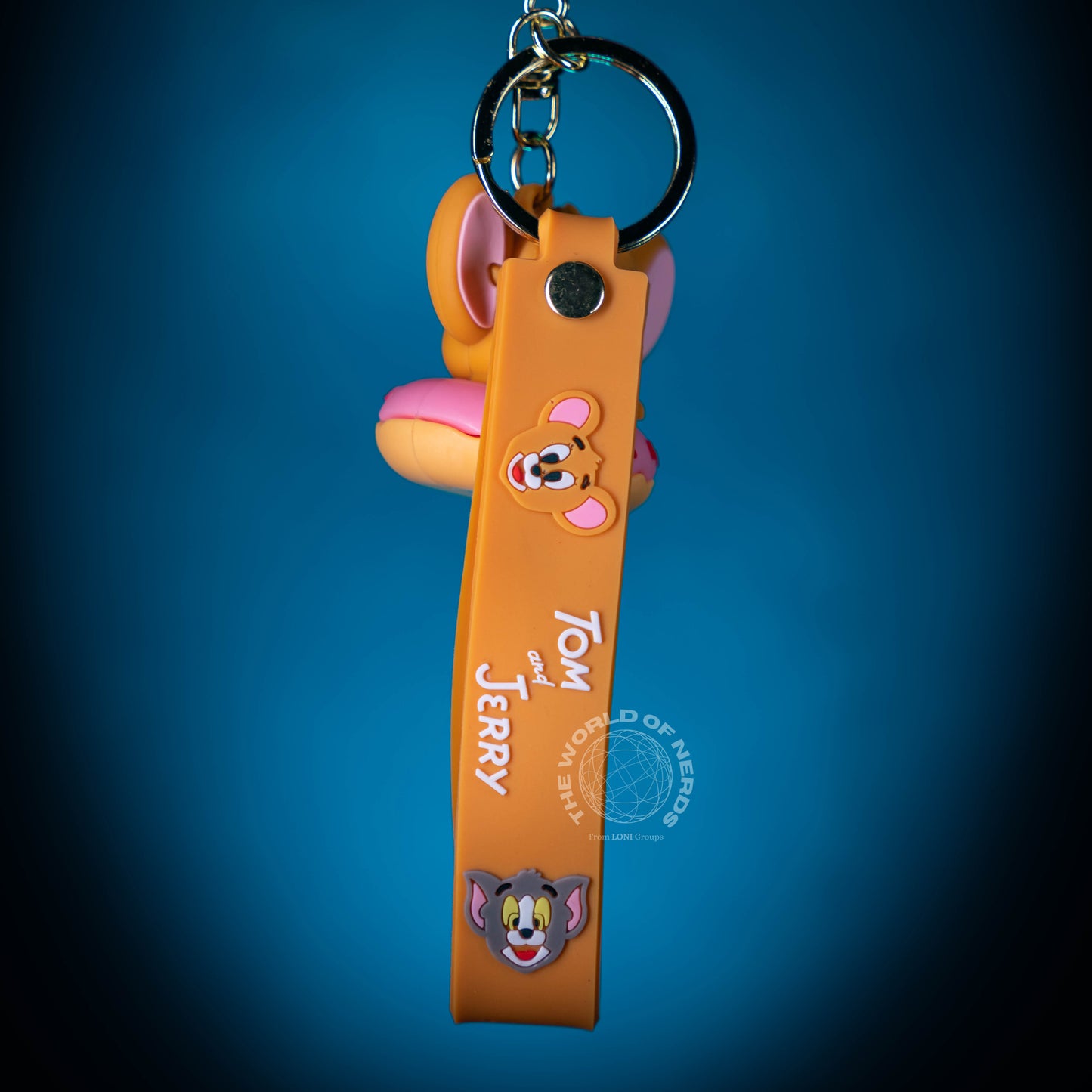 JERRY INSIDE DOUGHNUT KEYCHAIN