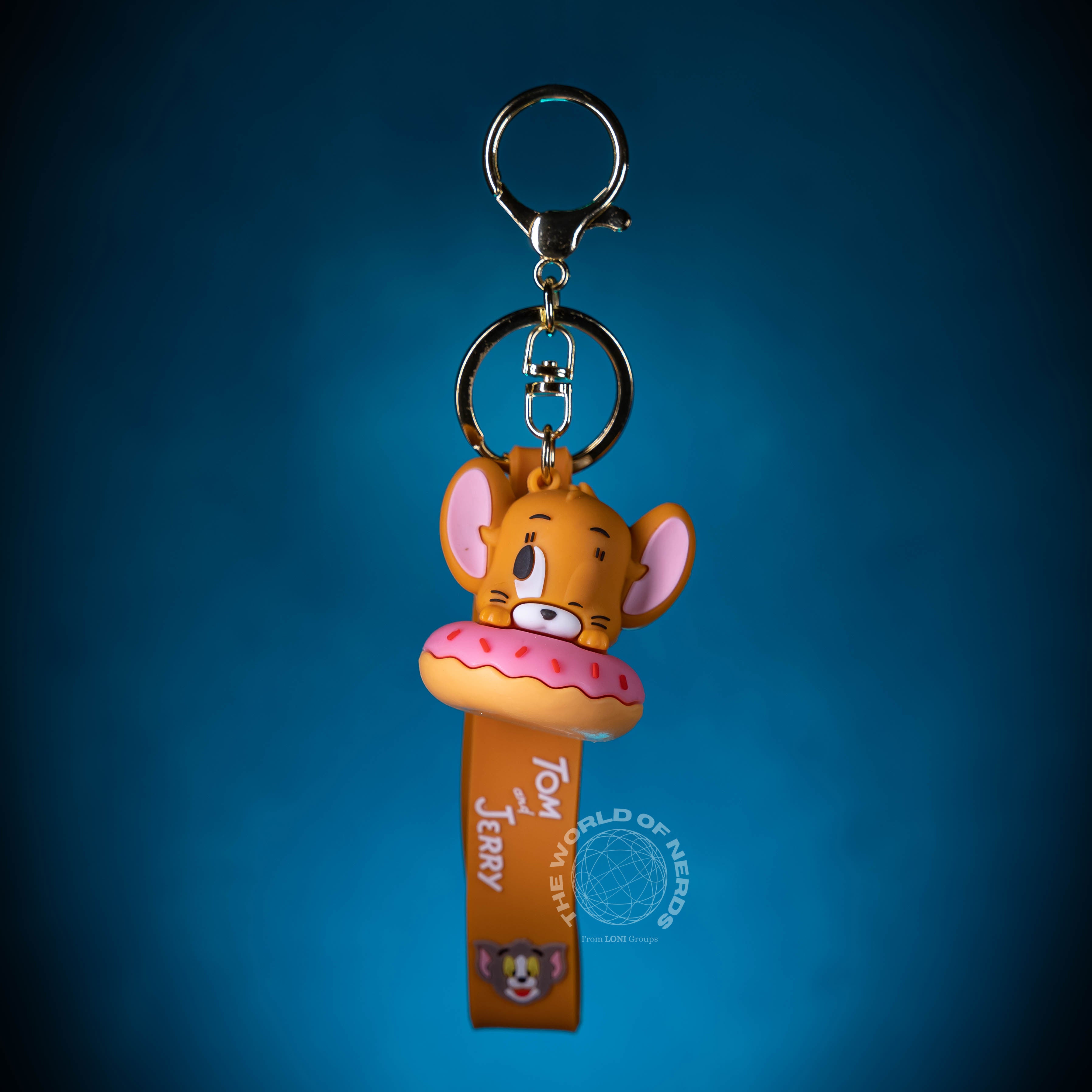 JERRY INSIDE DOUGHNUT KEYCHAIN