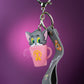 TOM INSIDE PINK CUP KEYCHAIN