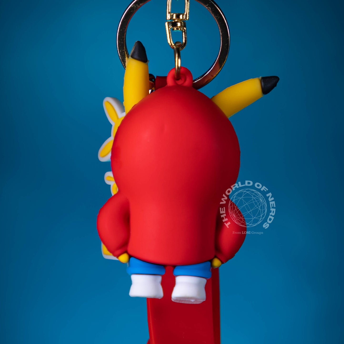 PIKACHU IN RED COAT KEYCHAIN