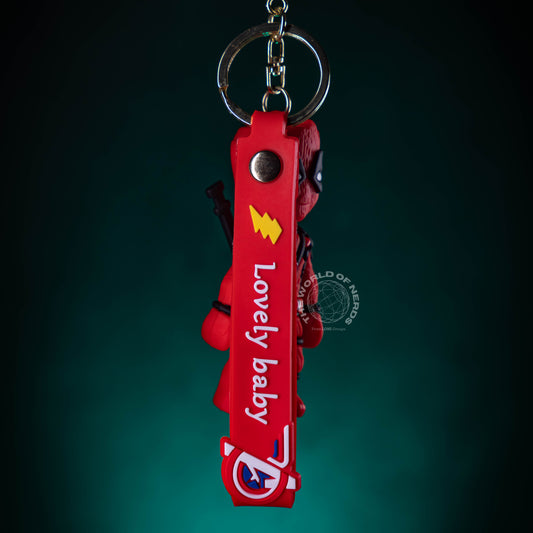 GROOT AS DEADPOOL KEYCHAIN