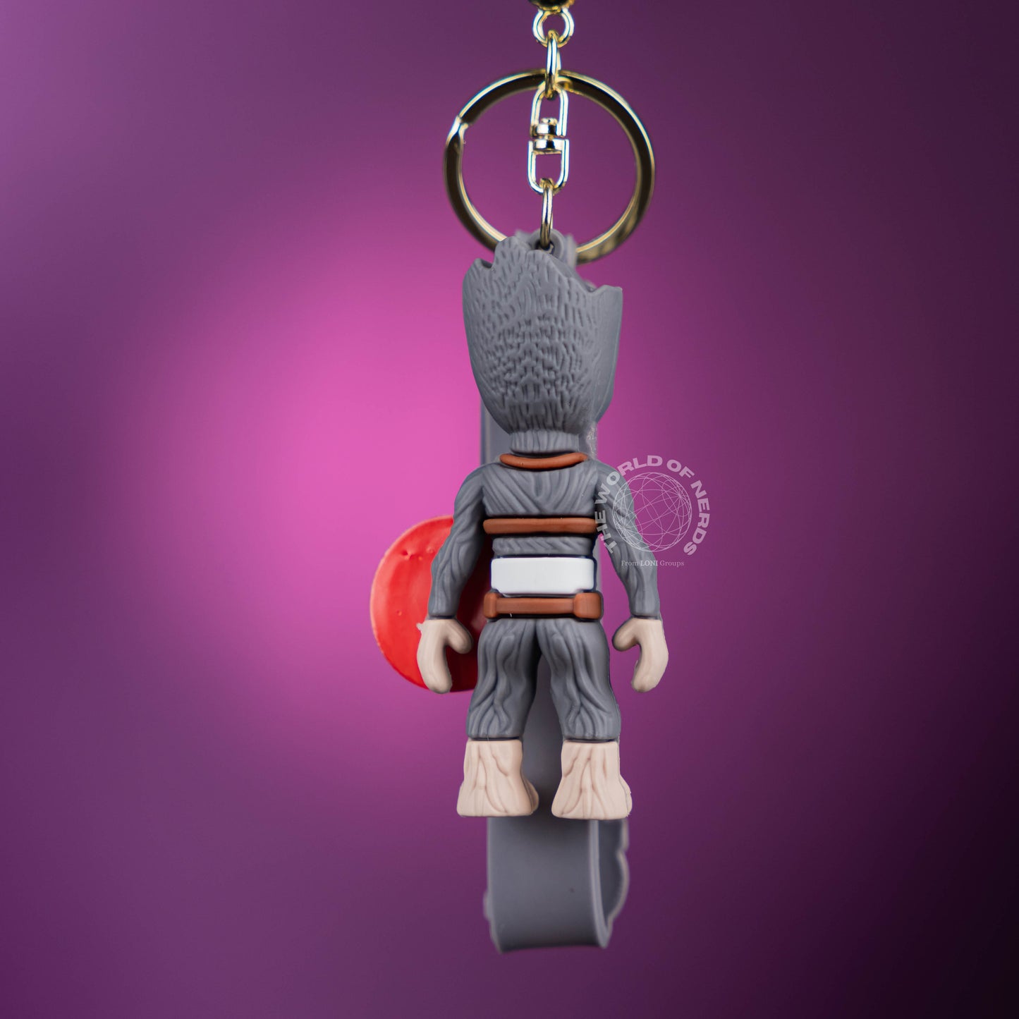 GROOT AS CAPTAIN AMERICA KEYCHAIN