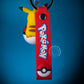 PIKACHU ON POKEBALL KEYCHAIN