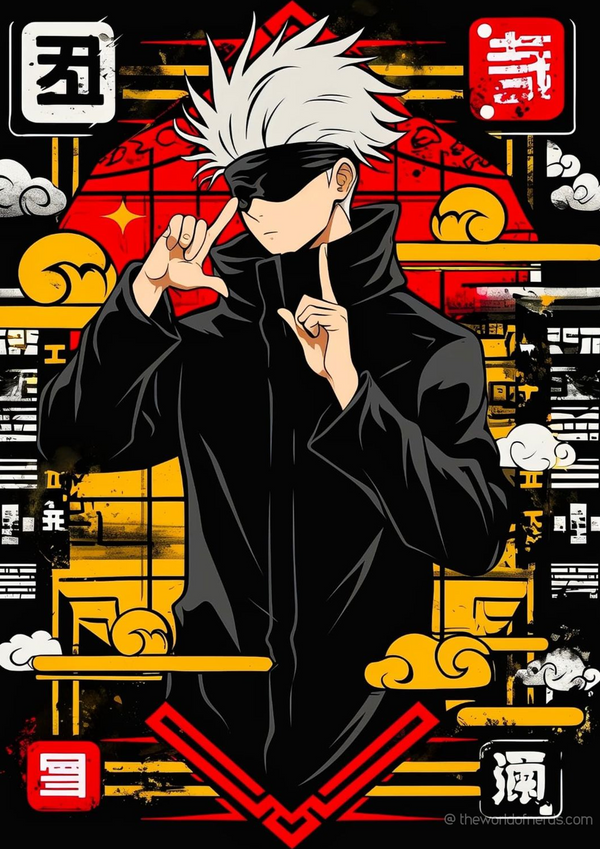 Satoru Gojo – Limitless Sorcerer A3+ HD Wall Poster