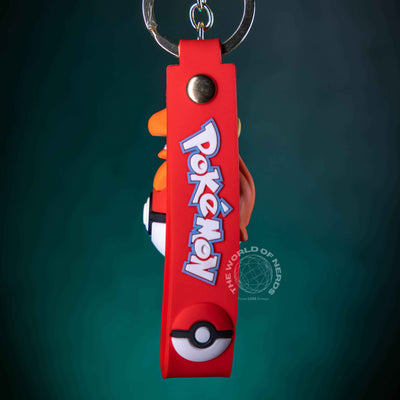 Charmander Pokeball Keychain - Collectible Pokémon Accessory - 2