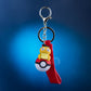 PSYDUCK ON POKEBALL KEYCHAIN