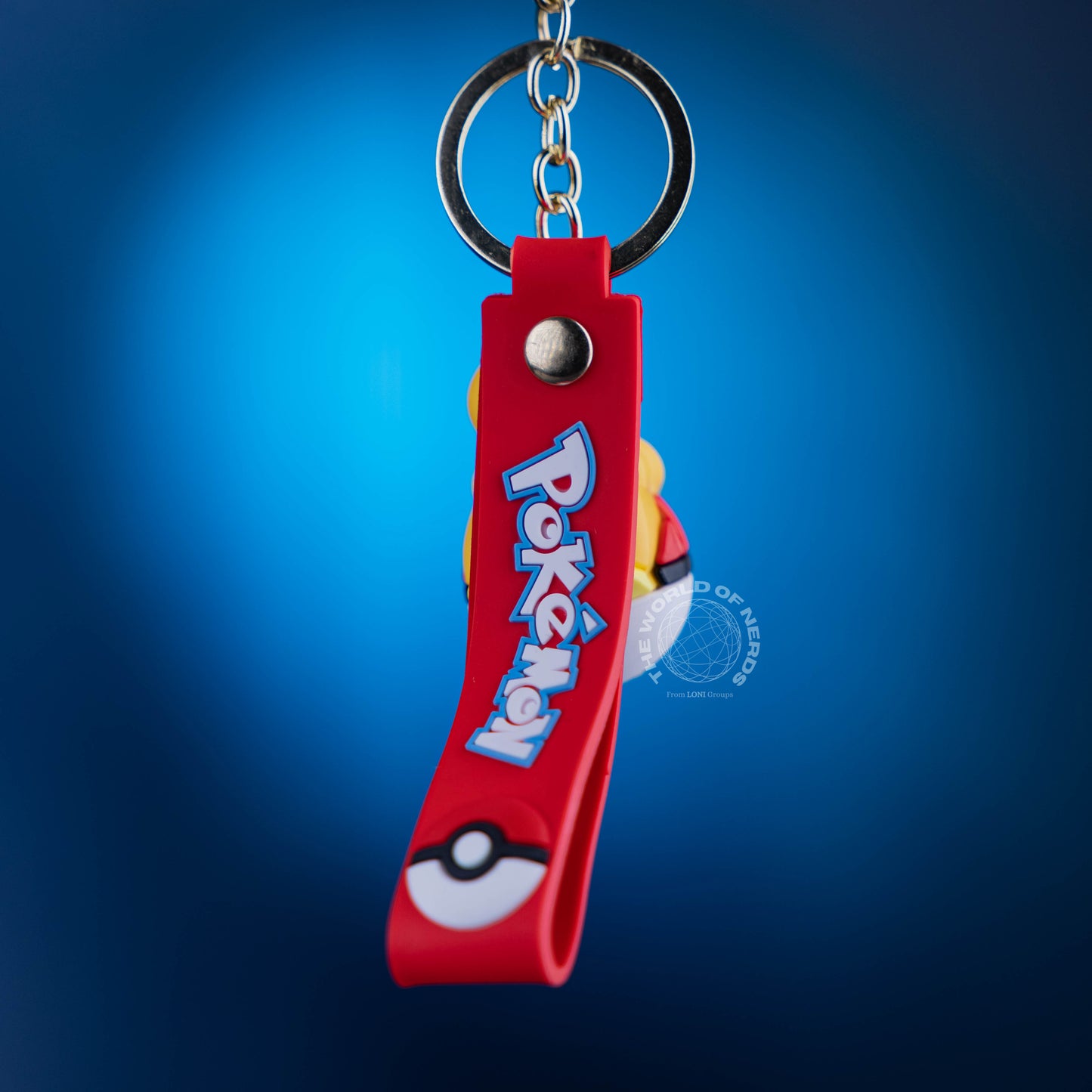 PSYDUCK ON POKEBALL KEYCHAIN