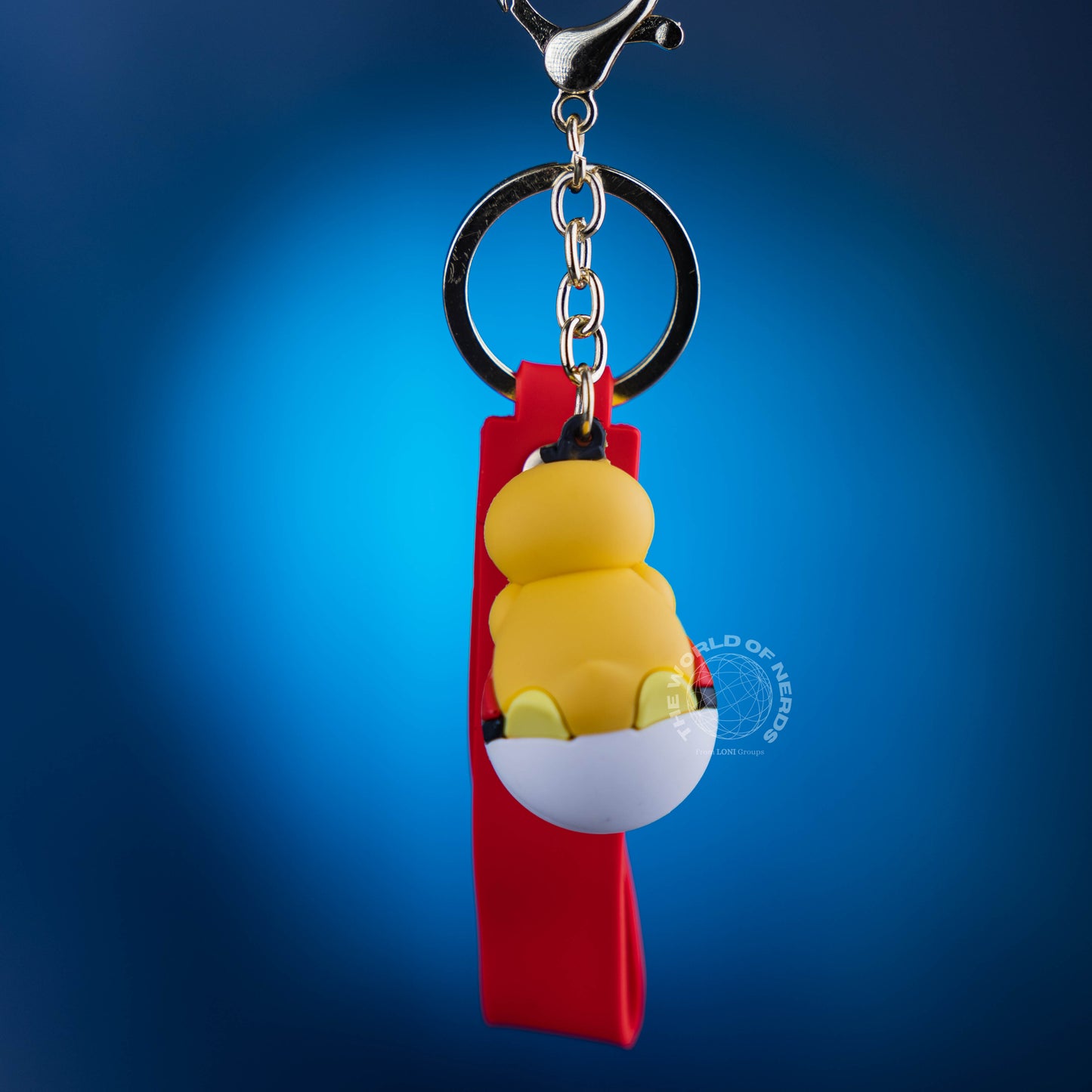 PSYDUCK ON POKEBALL KEYCHAIN