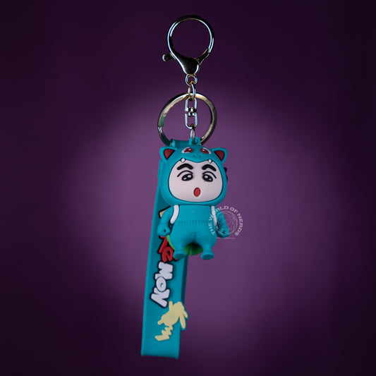 SHIN CHAN AS BULBASAUR KEYCHAIN