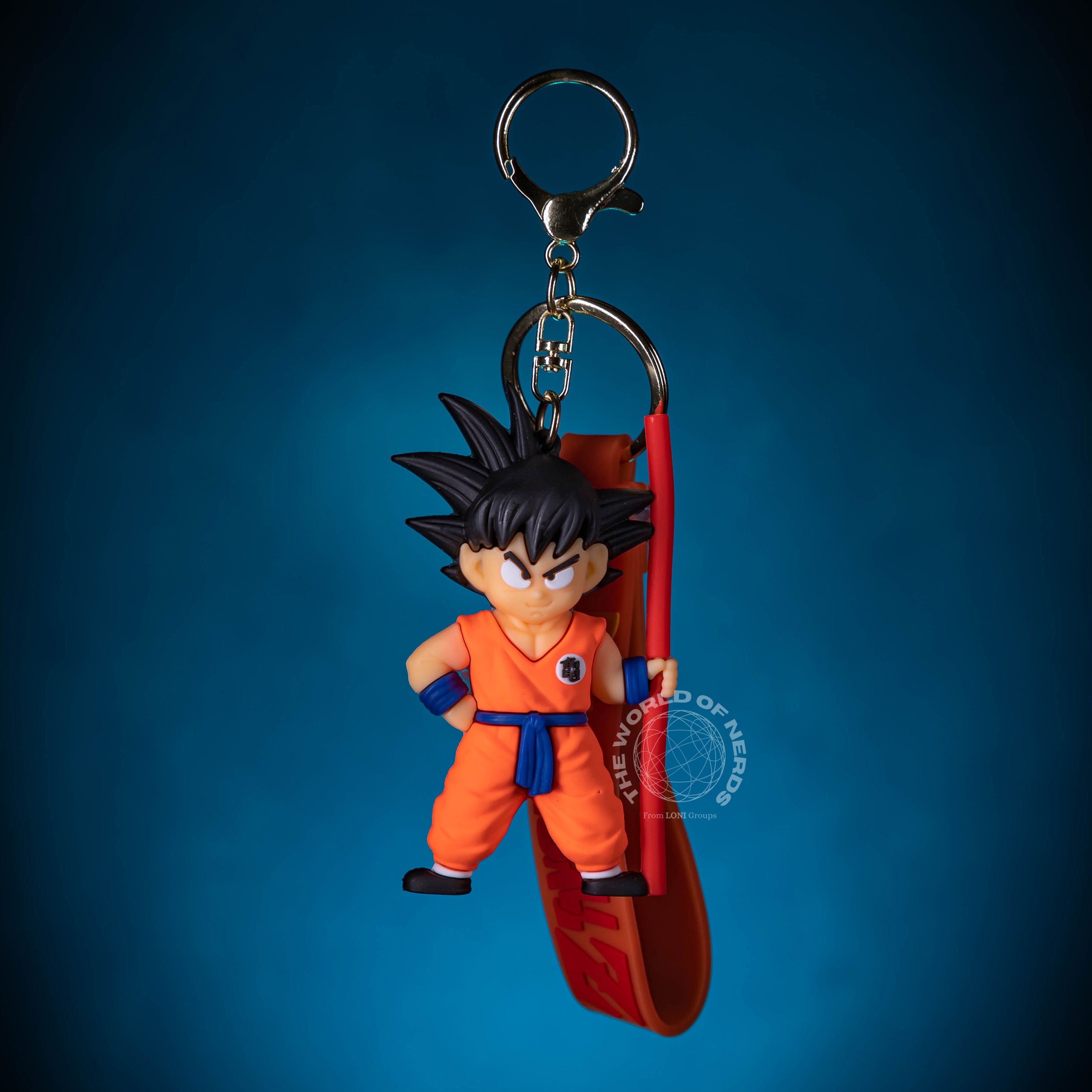 GOKU WITH POWER POLE KEYCHAIN