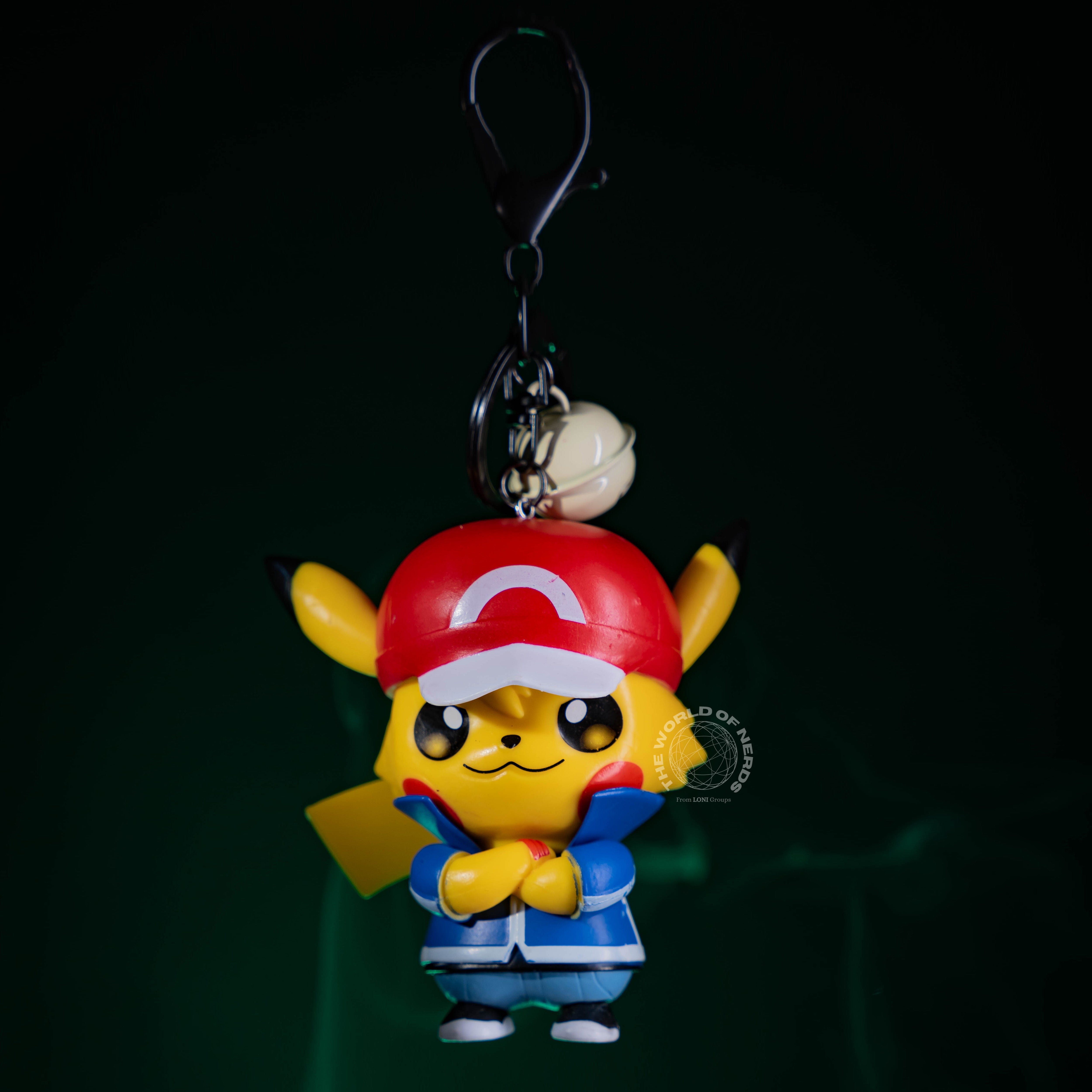 PIKACHU AS ASH KEYCHAIN