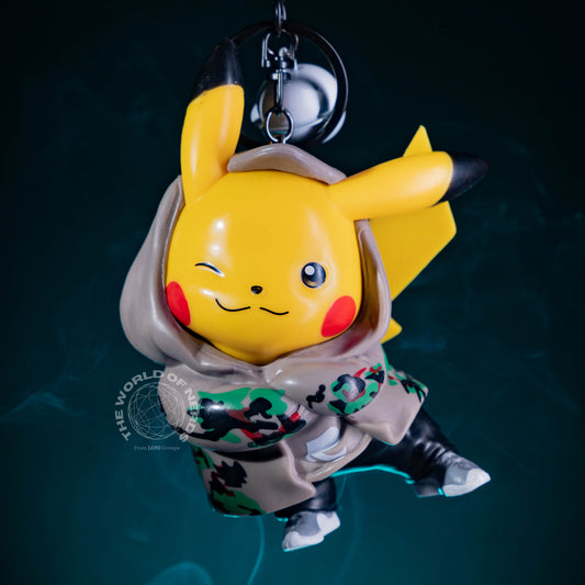 PIKACHU IN HOODY KEYCHAIN