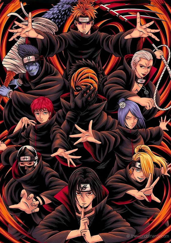 Naruto Shippuden – Akatsuki Members A3+ HD Wall Poster