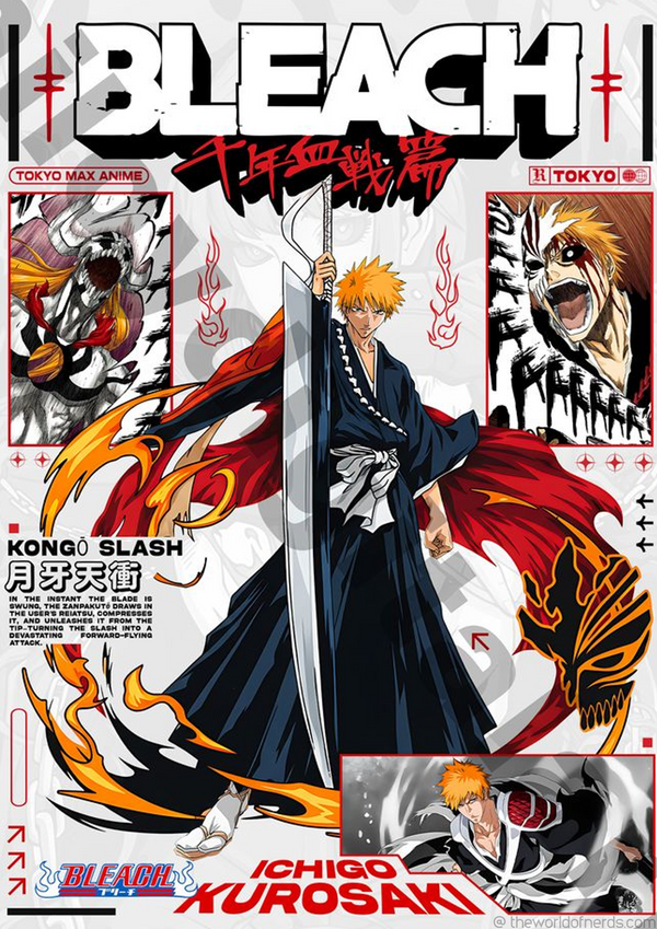 Bleach – Ichigo Kurosaki A3+ HD Wall Poster