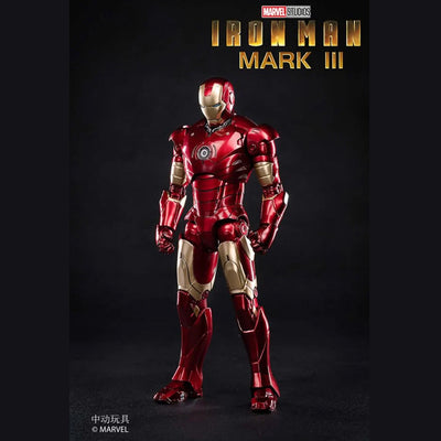 ZD toys Iron Man Mark 3 (Mark III) – Luminous Version | Iron Man | Marvel Infinity Saga Collectible