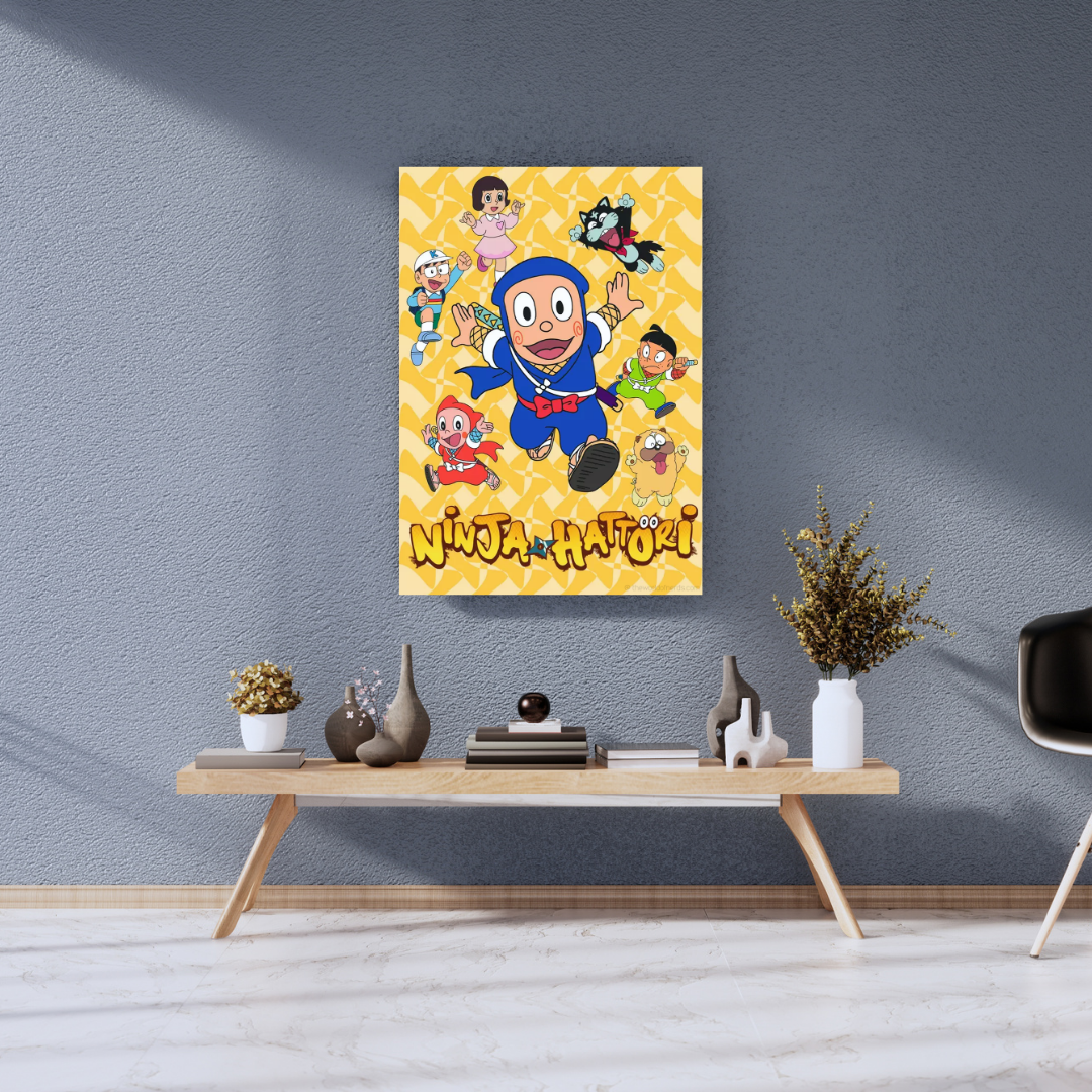 Cartoon Ninja Friends A3+ HD Kids Wall Poster - The World Of Nerds