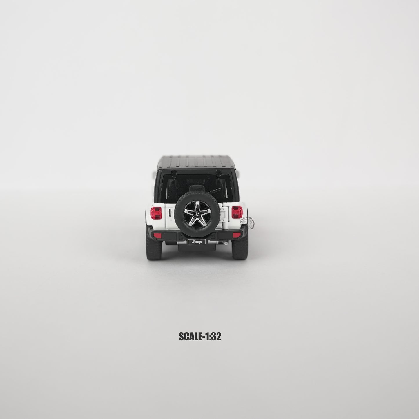 Jeep Wrangler Rubicon White Model Car - 1:32 Scale Diecast