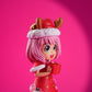 Festive Holiday Collectible – Pink-Haired Anime Figurine