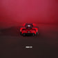 Toyota Supra LBWK Red Model Car - 1:22 Scale Diecast