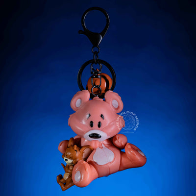 JERRY WITH TEDDY KEYCHAIN - Adorable jerry teddy keychain for all ages