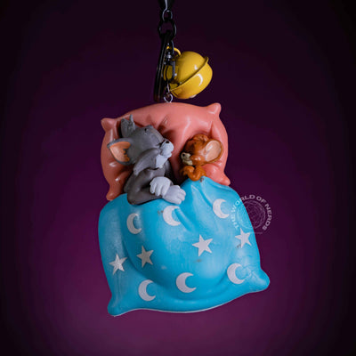 Tom and Jerry Keychain - Adorable Sleeping Collectible Accessory - 2