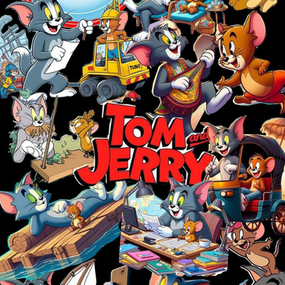 Tom and Jerry A3+ HD Wall Poster - 2