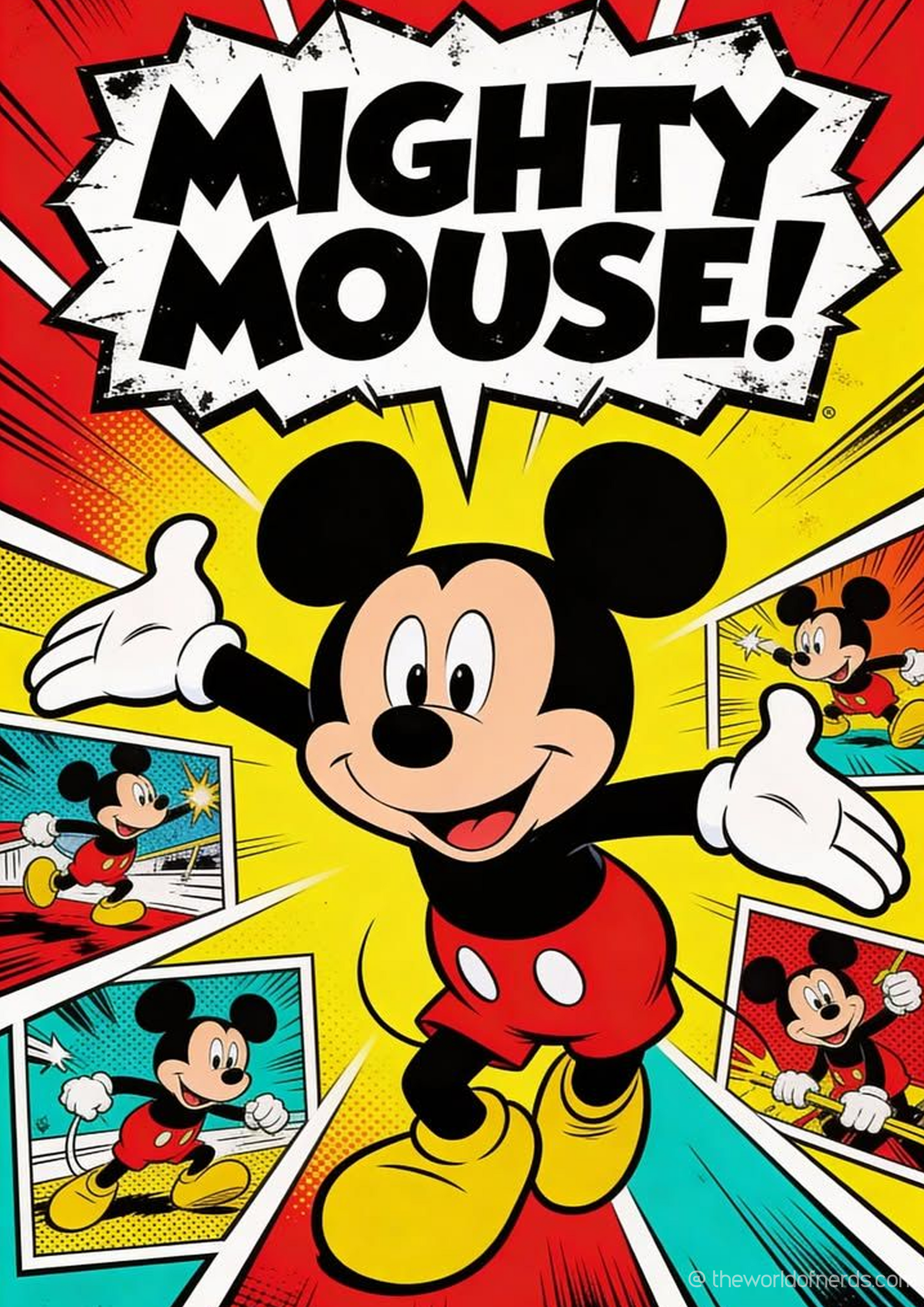 Mickey Mouse A3+ HD Wall Poster - The World Of Nerds