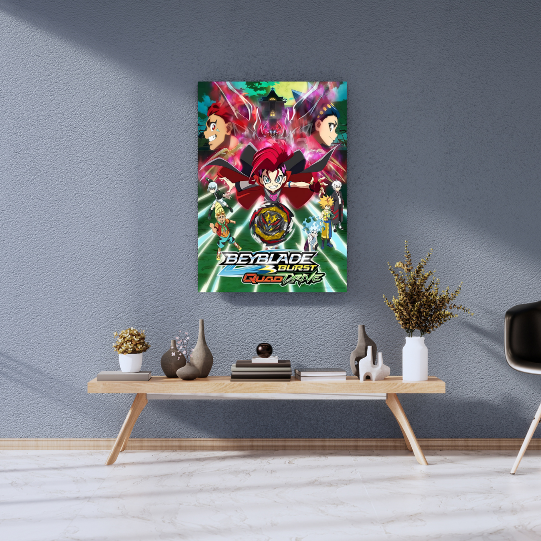 Beyblade Burst QuadDrive Poster A3+ Size - The World Of Nerds