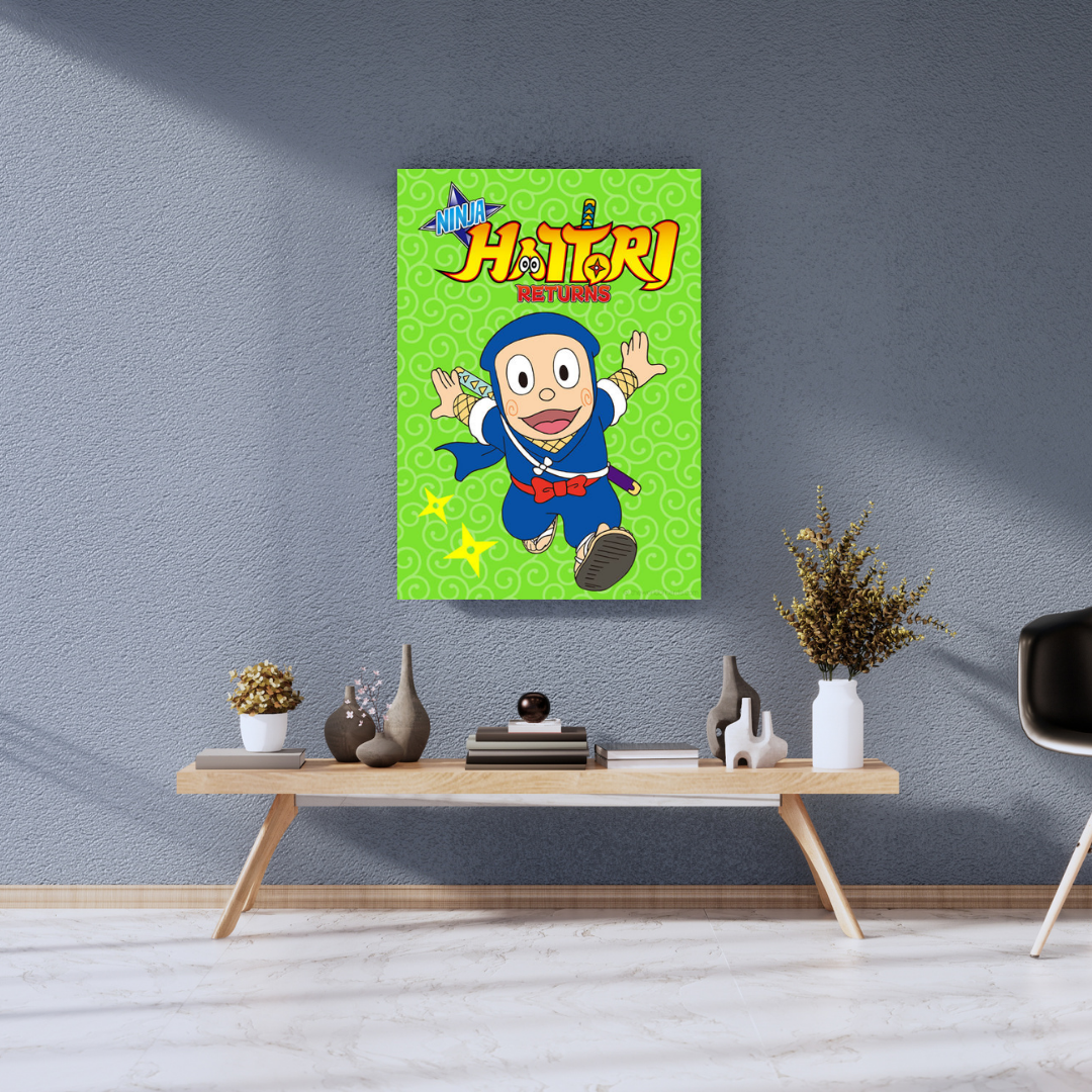 Cute Ninja Cartoon A3+ HD Kids Wall Poster - The World Of Nerds