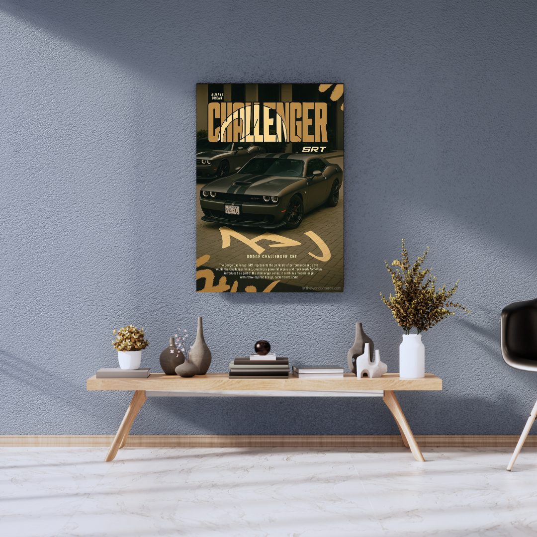 Dodge Challenger SRT A3+ HD Muscle Car Wall Poster - The World Of Nerds