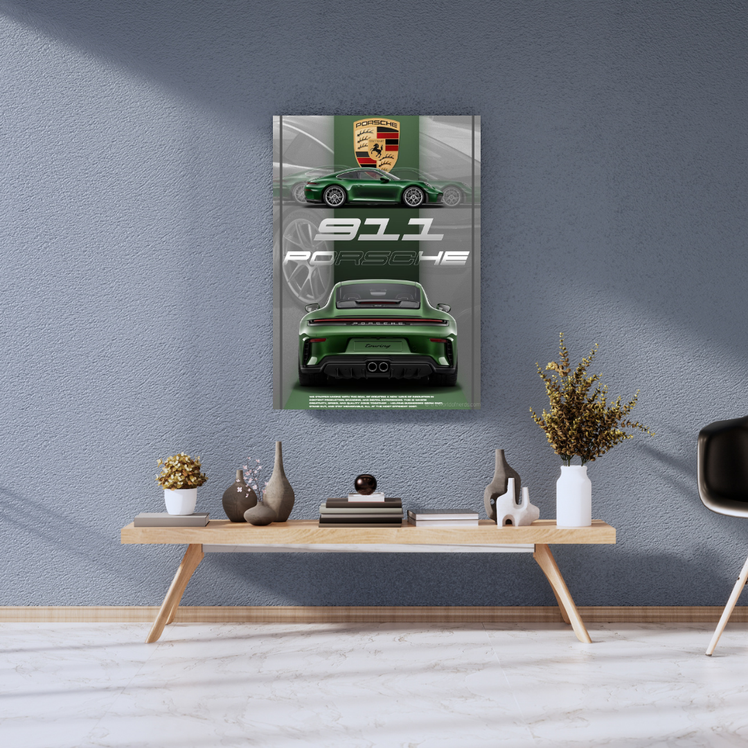 Porsche 911 A3+ HD Car Wall Poster - The World Of Nerds