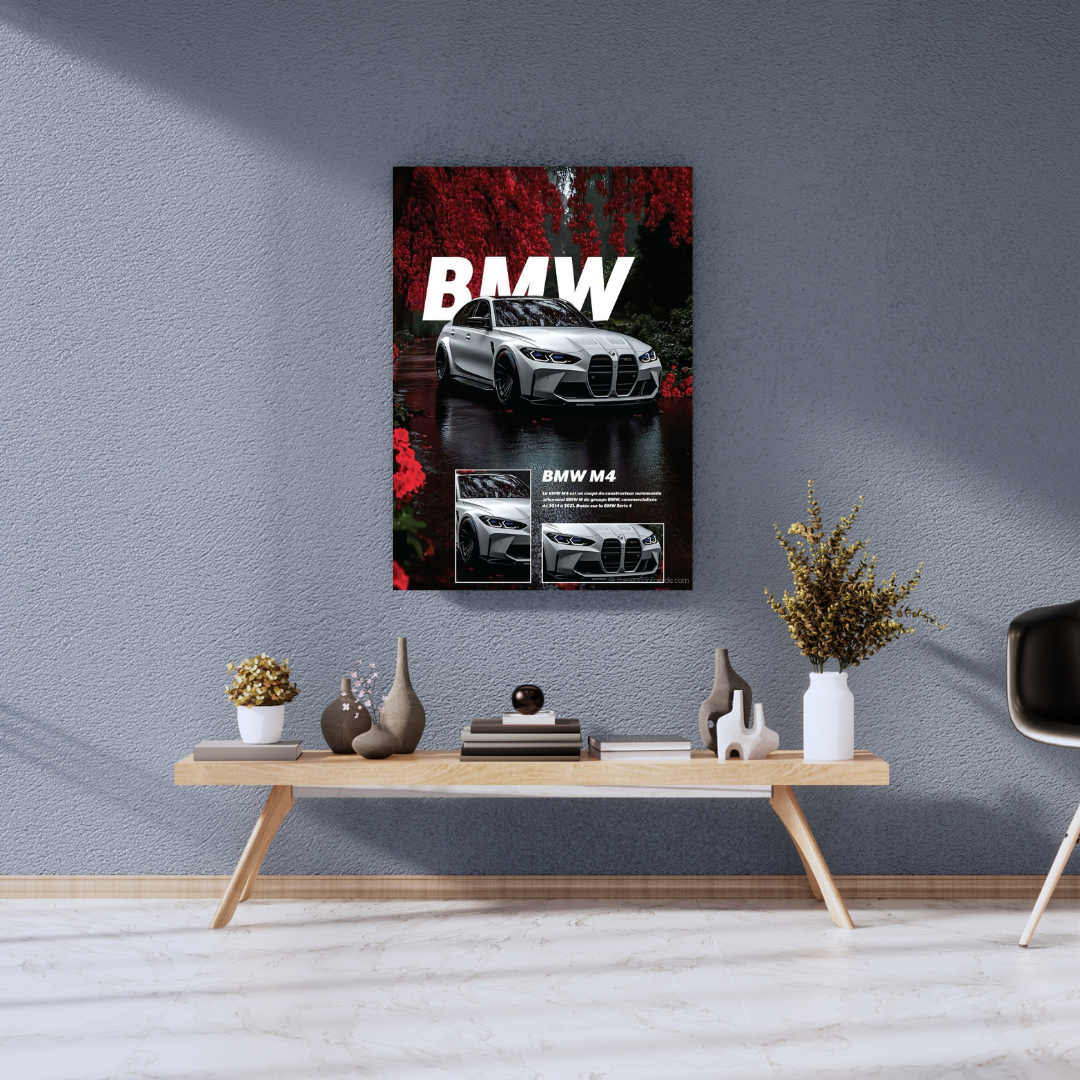 BMW M4 A3+ HD Car Wall Poster - The World Of Nerds