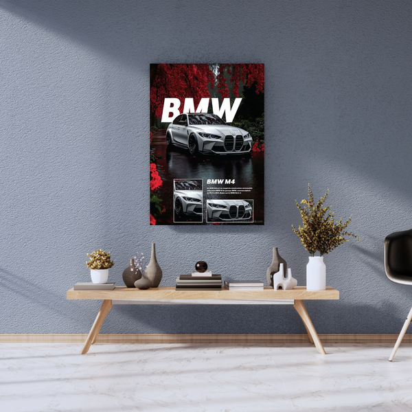 BMW M4 A3+ HD Car Wall Poster