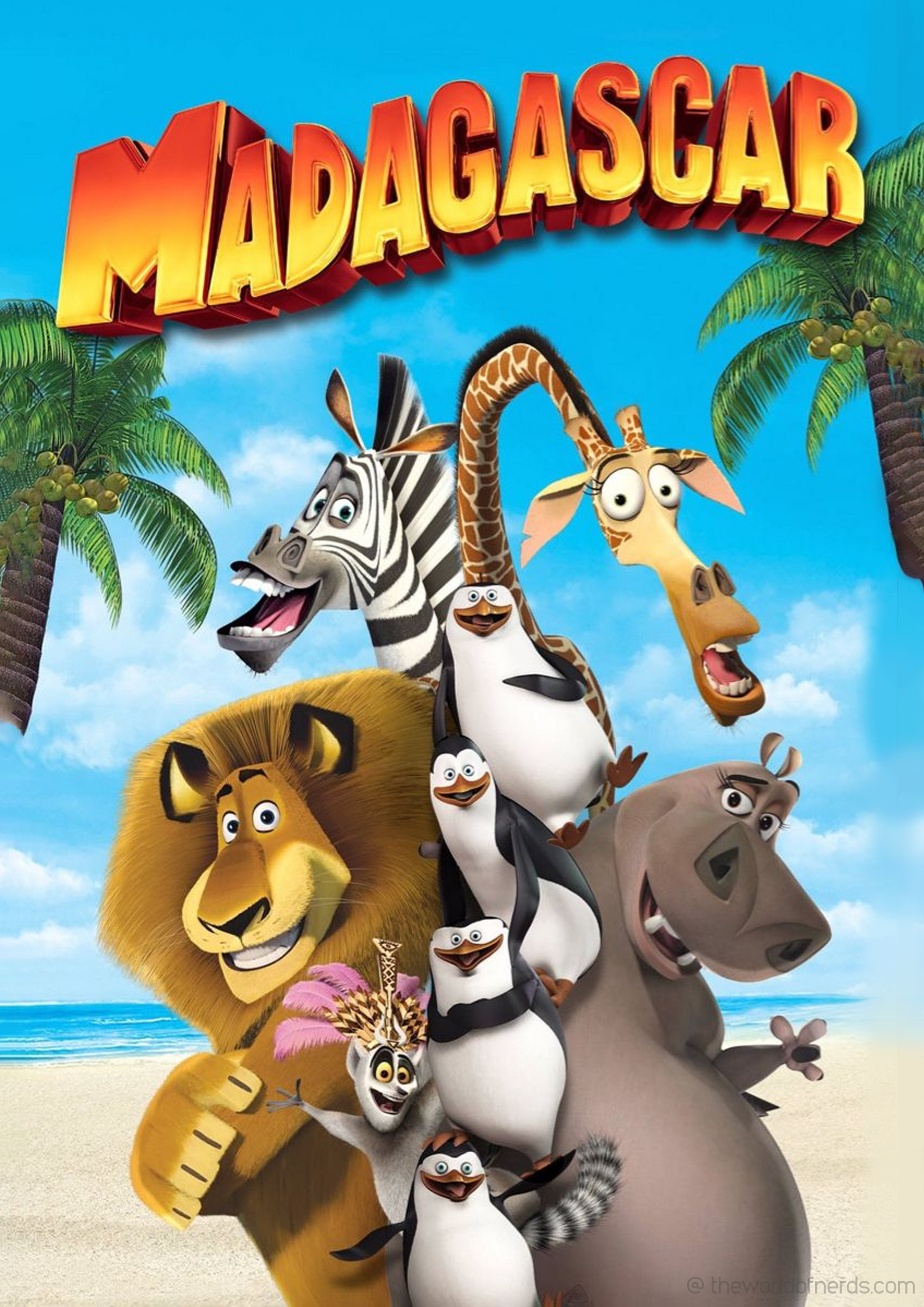 Tropical Jungle Friends A3+ HD Cartoon Wall Poster - The World Of Nerds