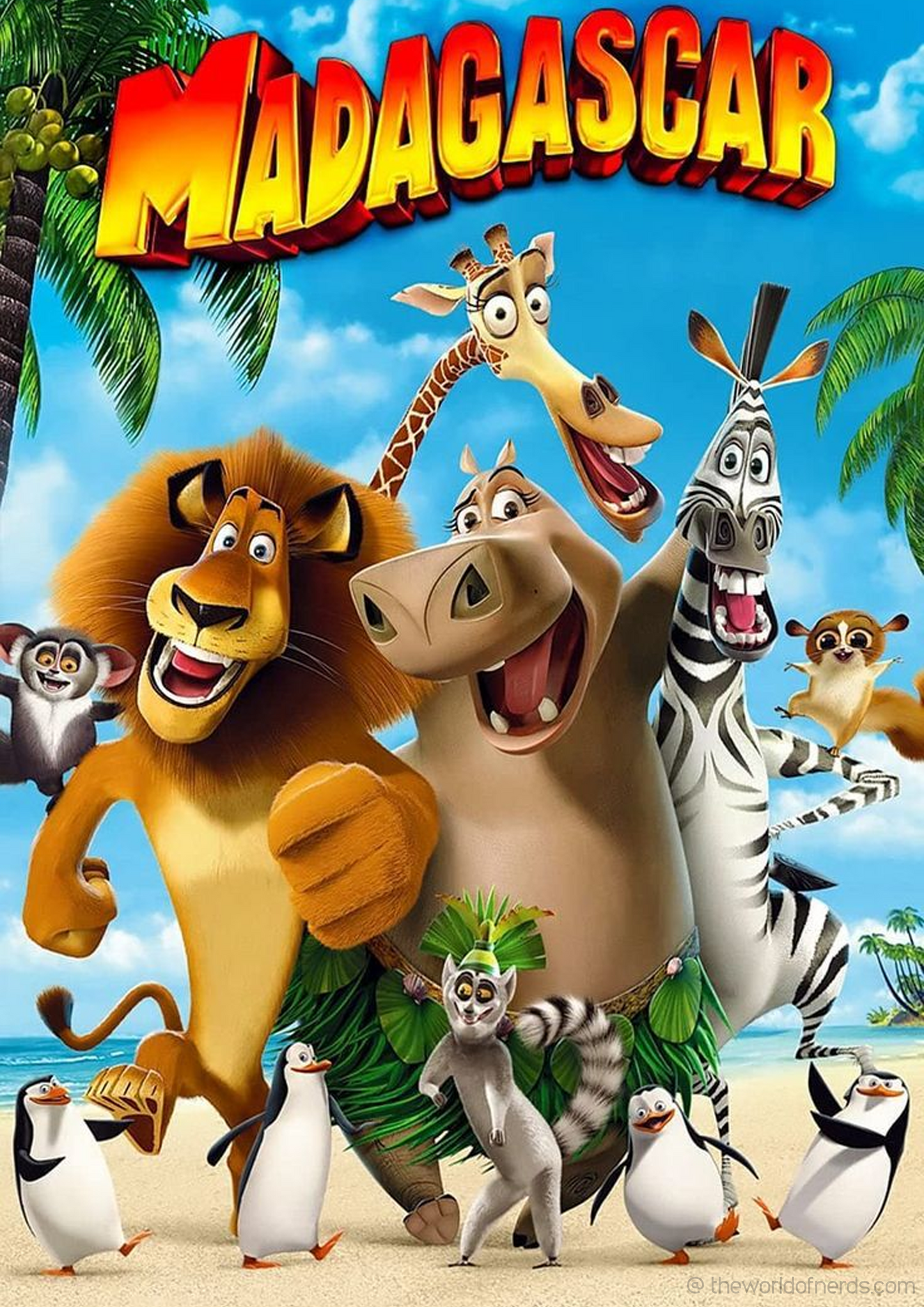 Jungle Friends Adventure A3+ HD Cartoon Wall Poster - The World Of Nerds