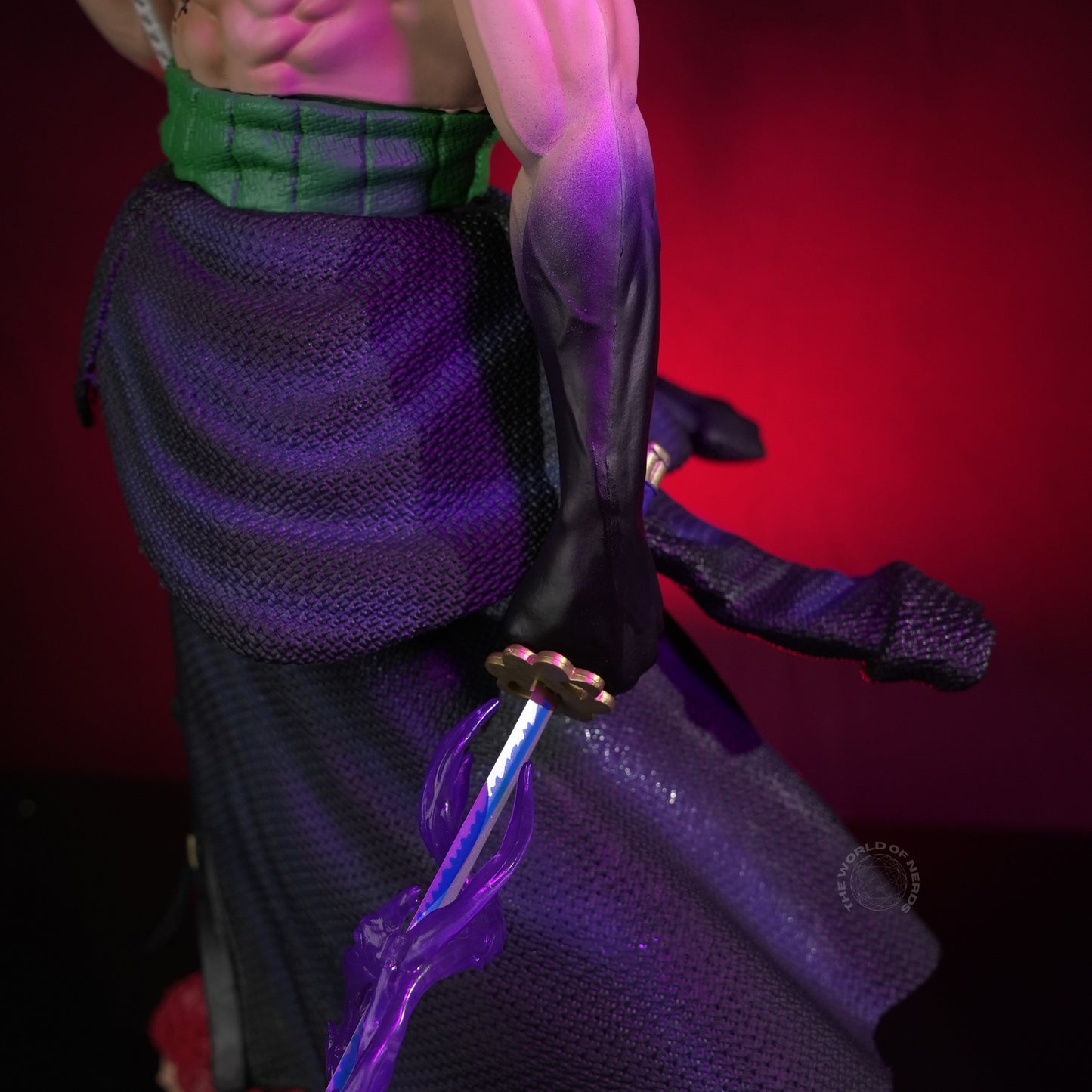 Roronoa Zoro Multi-Head Action Figure 50cm – One Piece Premium Anime Collectible with Diorama Base - The World Of Nerds