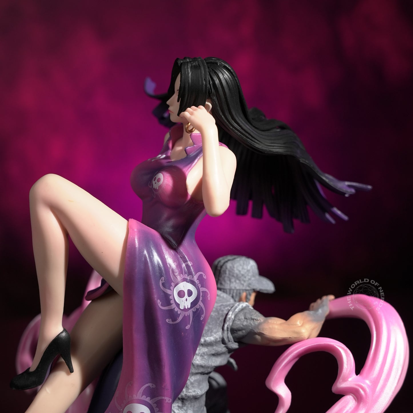 Boa Hancock Action Figure 22cm – One Piece Anime Collectible with Pink Serpent Base - The World Of Nerds